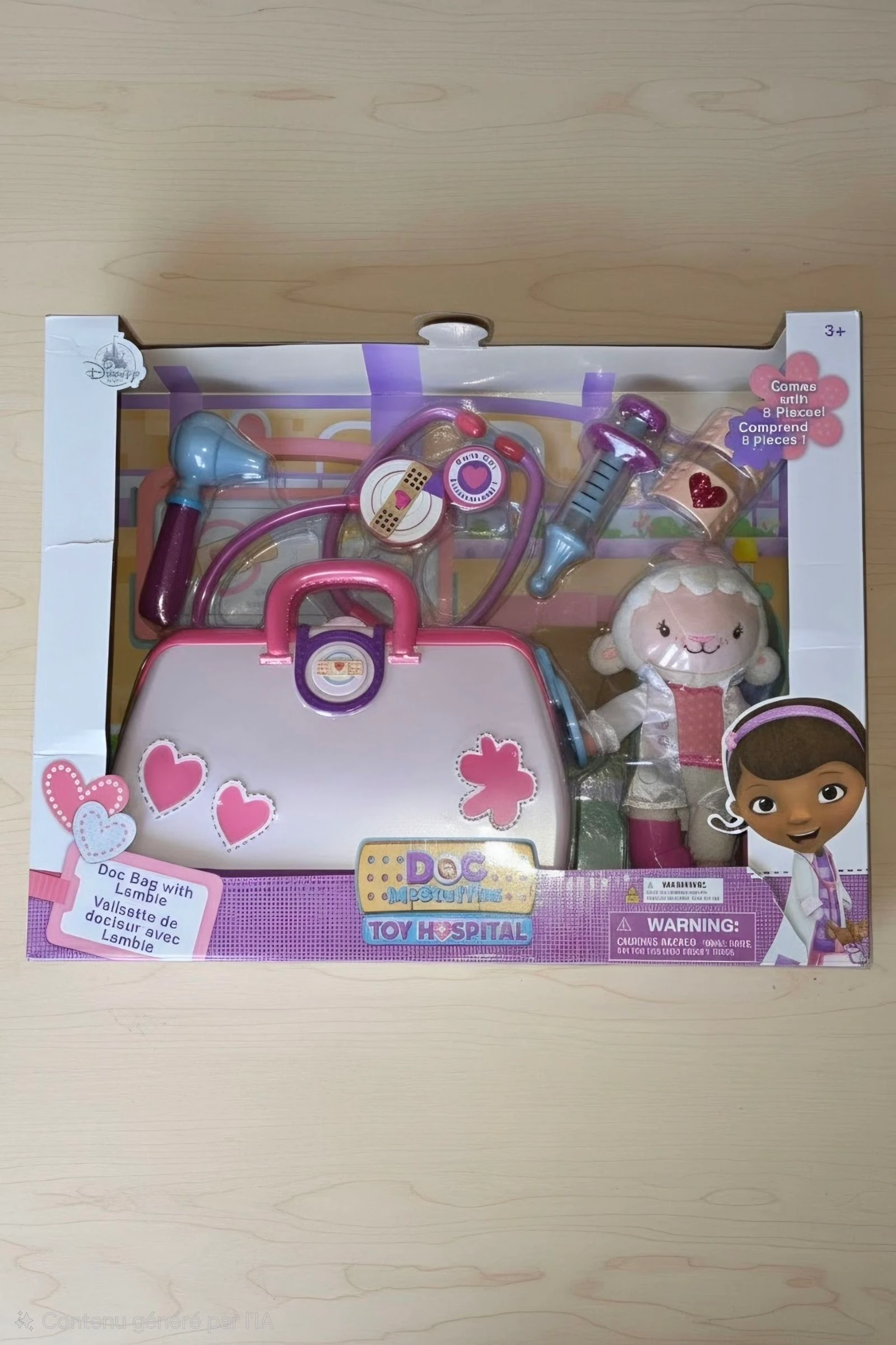 Valisette de docteur La peluche peluche Lambie 